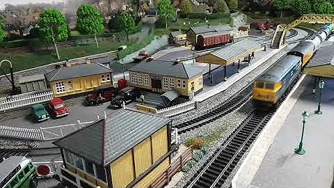 BR Blue Diesel Locomotives running on my OO Gauge Shed Layout