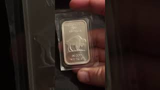 Silver buffalo bullion bar #silverstacking #silverbullion #silver #coincollectinghobby #coin