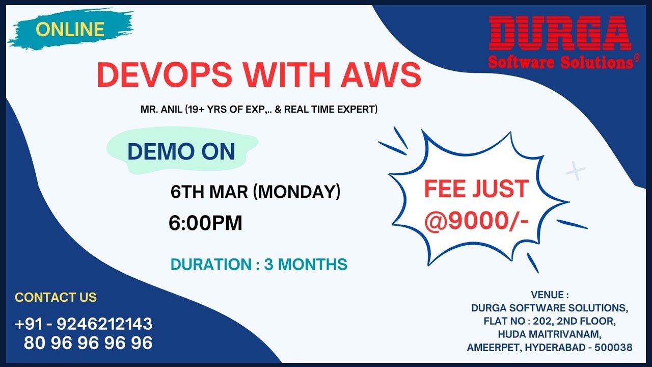 DEVOPS with AWS Online Training @ DURGASOFT - YouTube