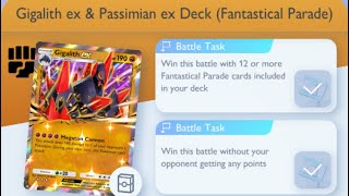 Pokémon TCG Pocket - Gigalith ex &amp; Passimian ex Deck (Fantastical Parade) | Fantastical Parade