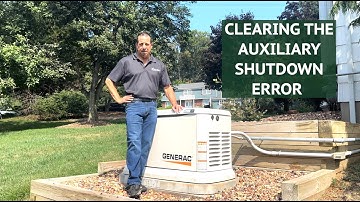 HOW TO: Fix the 2800 / Auxiliary Shutdown Error on Generac Guardian Generators