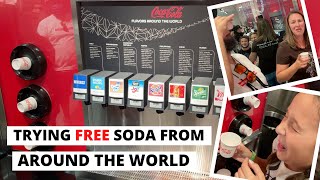 Trying FREE Sodas From Around At Walt Disney World (Club Cool - Epcot)