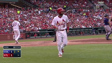 COL@STL: Wong knocks in Carpenter to tie the game