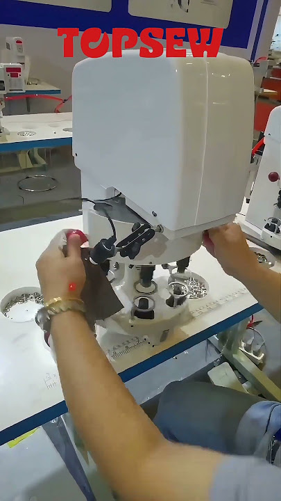 Upgrade Your Factory with the Smart 3-Head Servo Snap Button Machine #pocketsettingmachine