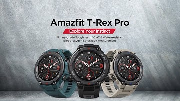 Introducing the Amazfit T-Rex Pro Smartwatch with rugged build