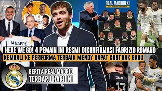 INFO TERBARU ROMANO❗Real Madrid Transfer 4 Pemain Sekaligus 😁 Line up UCL ⚪️ Berita Madrid