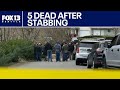 4 victims dead, 1 suspect dead after stabbing, police shooting at Pierce County, WA home