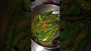 ढाबे वाली हरी मिर्च फ्राई सिर्फ 1 मिनट में-Green Chilli Fry Recipe- Hari Mirch Fry-Mirchi Fry Recipe