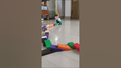 a new types of domino line with building #trending domino