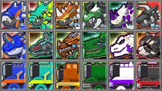 Dino Fighter + Train Driver + Dino Robot Corps - Carnotaurus/Wolf/Tricerano/Bear/Dragon/Auro/Taurus