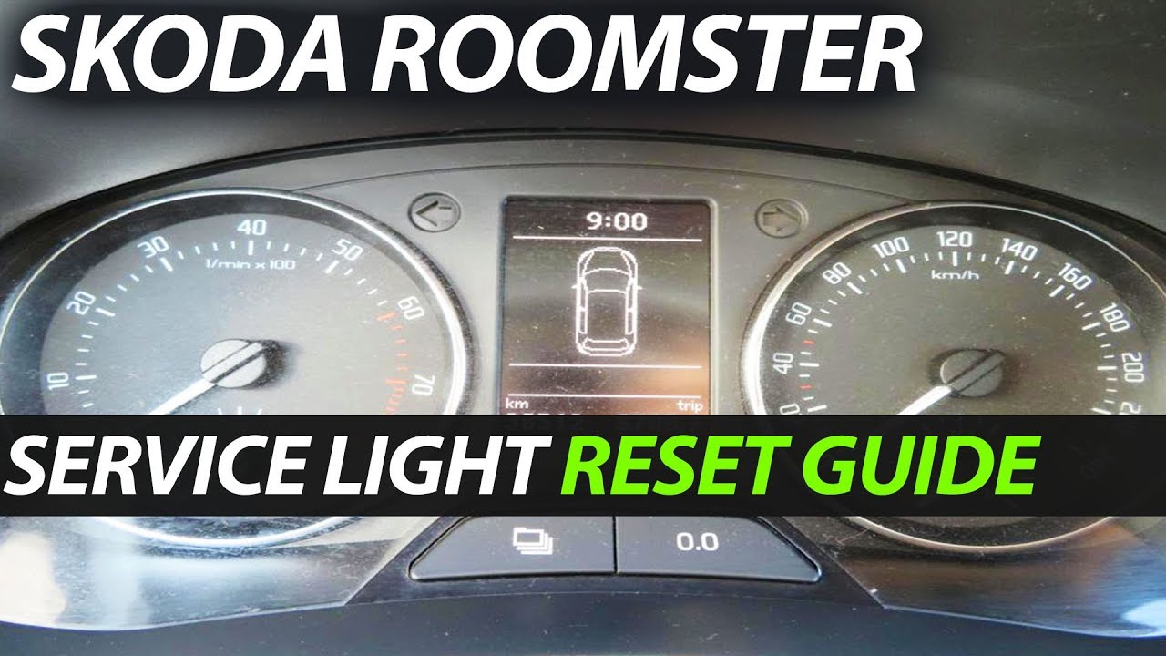 Skoda Roomster Service Oil Maintenance Light Reset Youtube