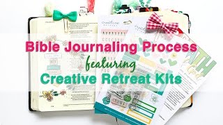Bible Journaling Process featuring Creative Retreat Kits