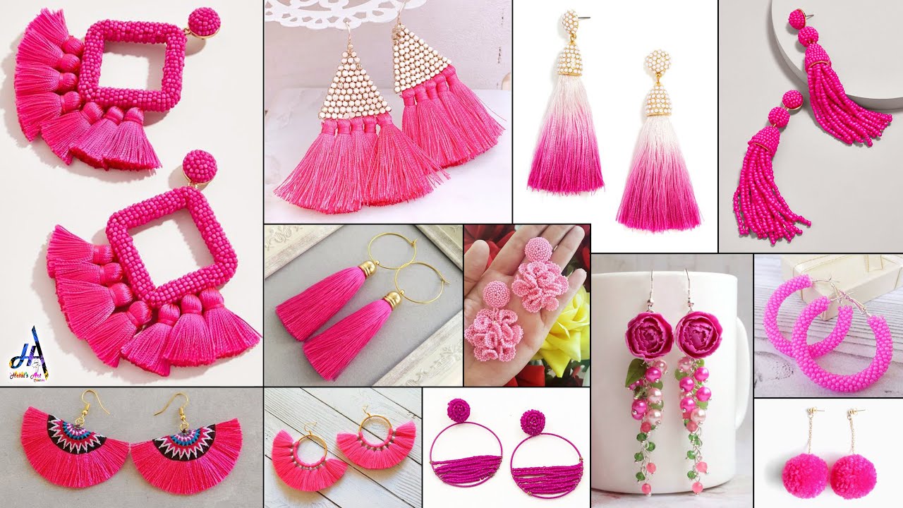 Share more than 151 pink colour earrings online latest - esthdonghoadian