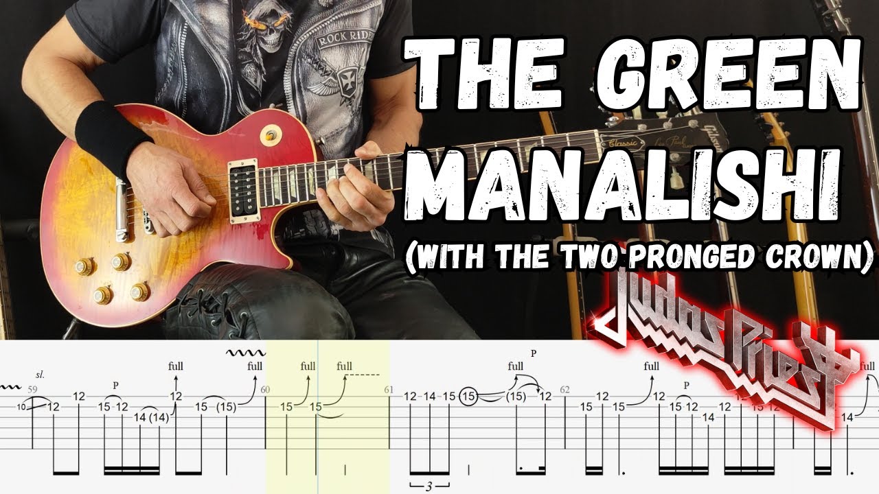 The Green Manalishi - Judas Priest Live in Japan + Studio version - Guitar Tab Lesson - Guitar Cover