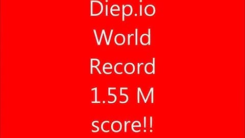 Diep.io NEW WORLD RECORD 1.550.000 SCORE!  RECORD ITALIANO