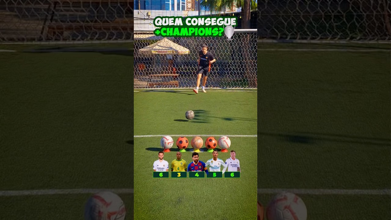 🏆 QUEM CONSEGUE MAIS CHAMPIONS LEAGUE?  #shorts #futebol #futcerto