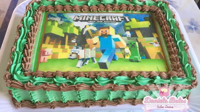 Decorando Bolo minecraft ! #bolodecorado #caketutorial #videotutorial