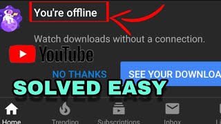 How To Fix Youtube Error You'Re Offline In Android Phone 2023 - Youtube