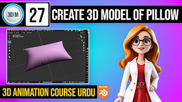 How to create a 3D Model of Pillow in Blender | Class 27 of 3D Animation Complete Course in Urdu