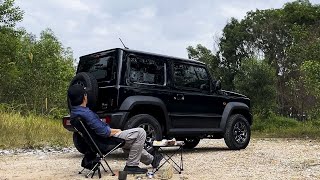 MY FIRST DRIVE WITH JIMNY AND CAR CAMP