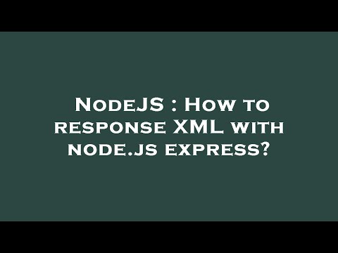 NodeJS : How to response XML with node.js express?