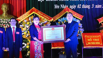 Lễ Công Bố xã Yên Nhân huyện Yên Mô đạt chuẩn Nông thôn mới nâng cao