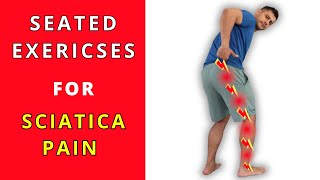 Best Seated exercises for sciatica pain relief #sciatica