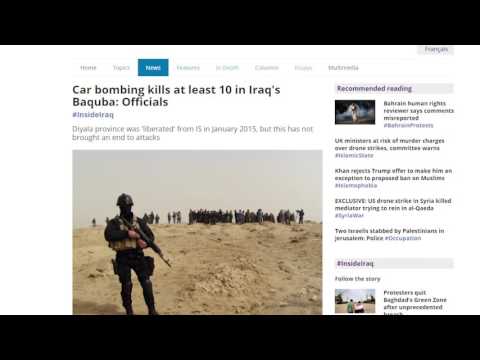 ერაყის ქალაქ ბააქუბაში ტერაქტს 10 ადამიანი ემსხვერპლა