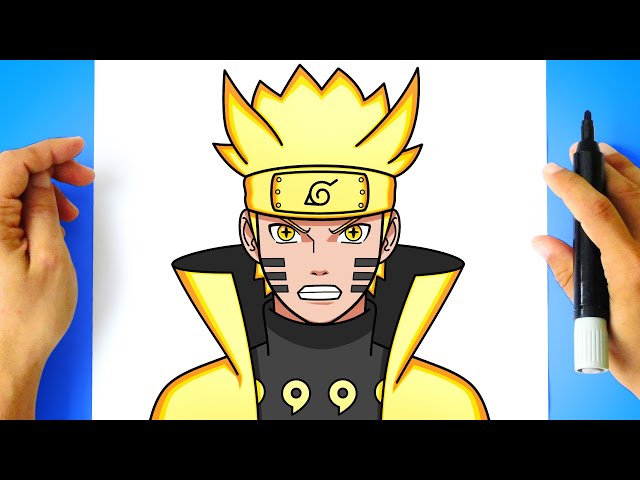 Como DESENHAR o NARUTO - Como DIBUJAR a NARUTO - How to DRAW