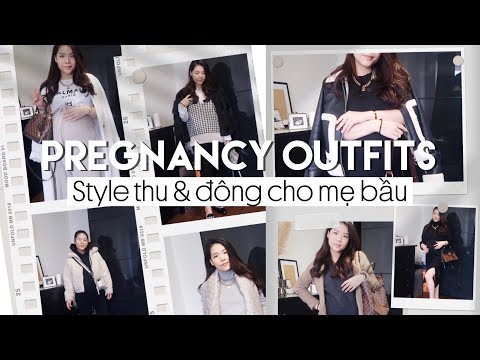 Váy Len Bầu Mùa Đông - Style thu & đông 2020 cho mẹ bầu | Pregnancy outfit ideas 2020