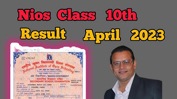 Nios Class 10th Result For April 2023 Batch Declared 🤗