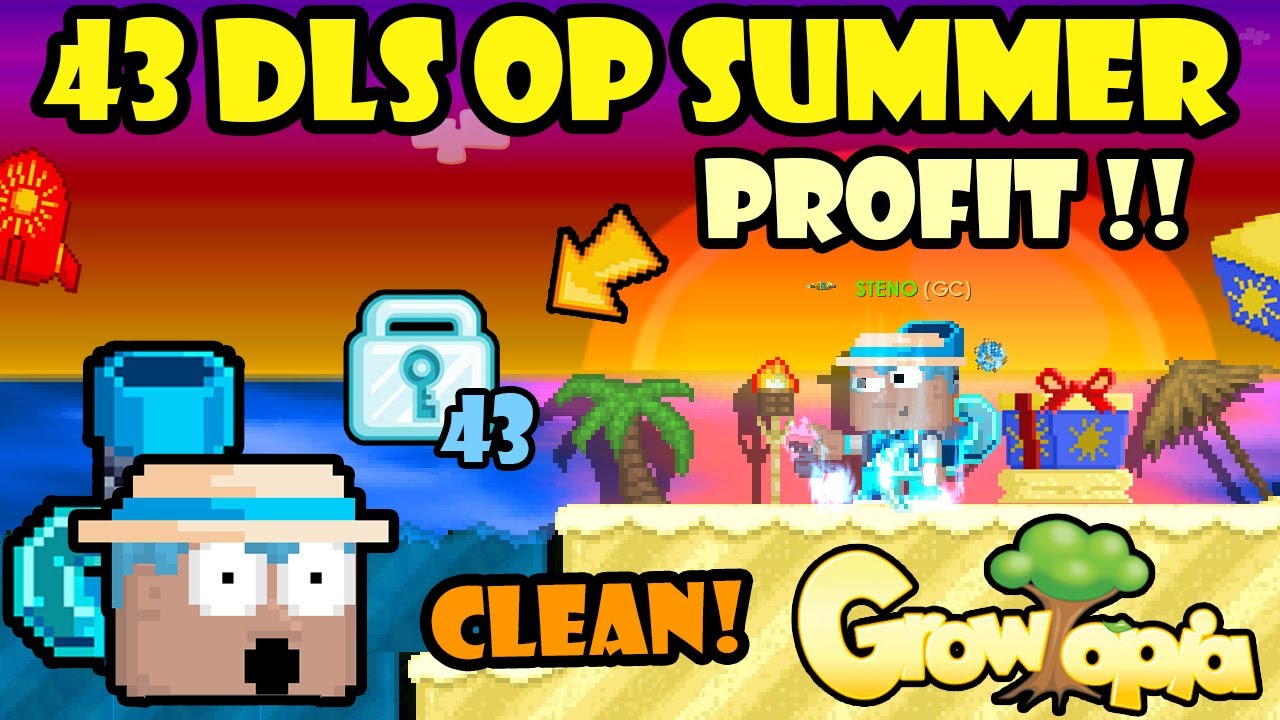 43 DLS CLEAN PROFIT IN 5 MINUTES ON SUMMERFEST!! ☀️ TOO OP! | GrowTopia Profit 2023
