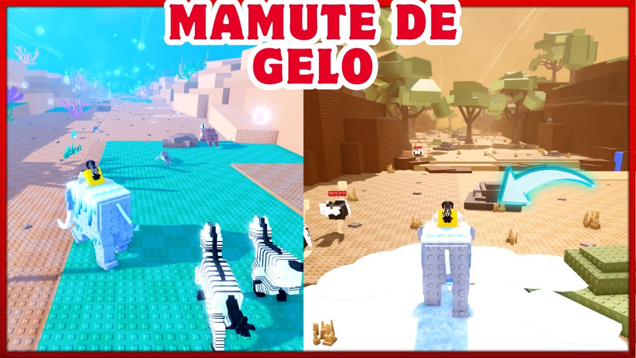 COMO PEGAR O MAMUTE DE GELO FÁCIL NO LEVANTAR ANIMAIS! 🥶❄️ (TUTORIAL COMPLETO ROBLOX)