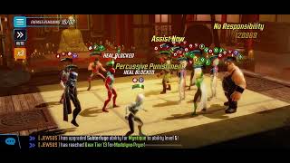 Marvel Strike Force DD5 node 2 pushing through wave 3