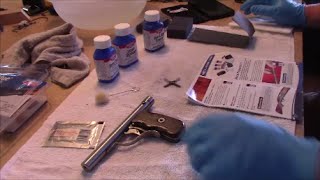 How to use cold blue. Cold blue your gun, DIY Gun blue Birchwood Casey