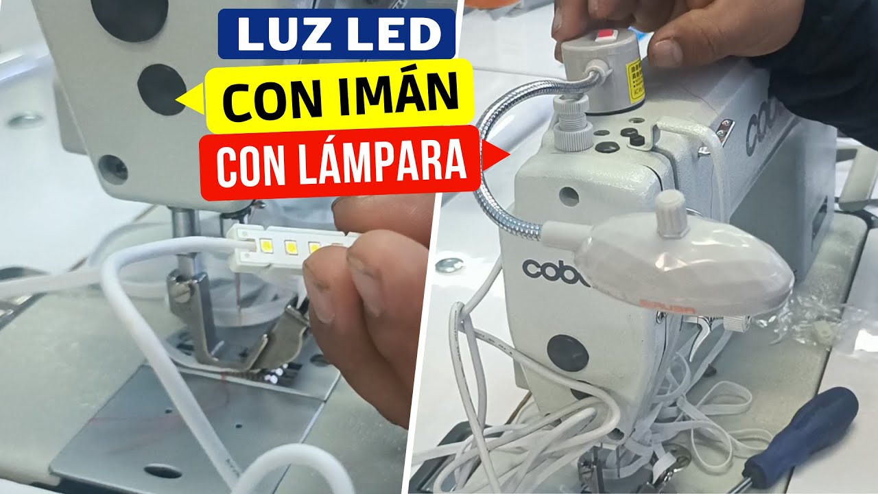 Cómo COLOCAR LUZ LED a tu MÁQUINA de COSER 