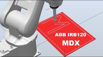 Drawing MDX on A3 paper using ABB IRB120 robot