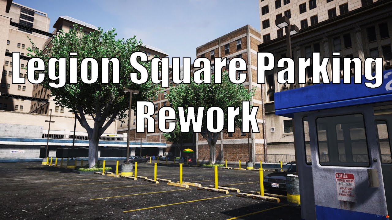 Legion Square Shopping Mall With Underground FiveM Ready Parking