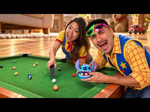 POOL WITH MINI OBJECTS