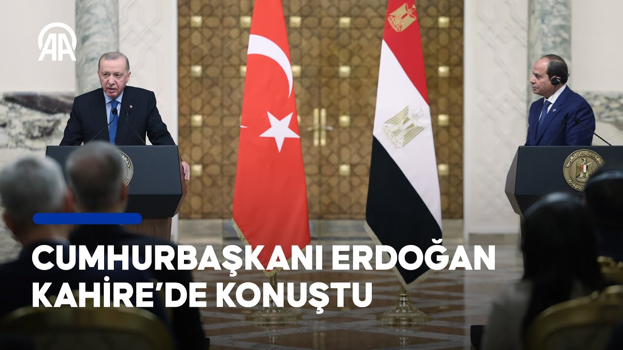 Cumhurbaşkanı Erdoğan, Kahire'de konuştu