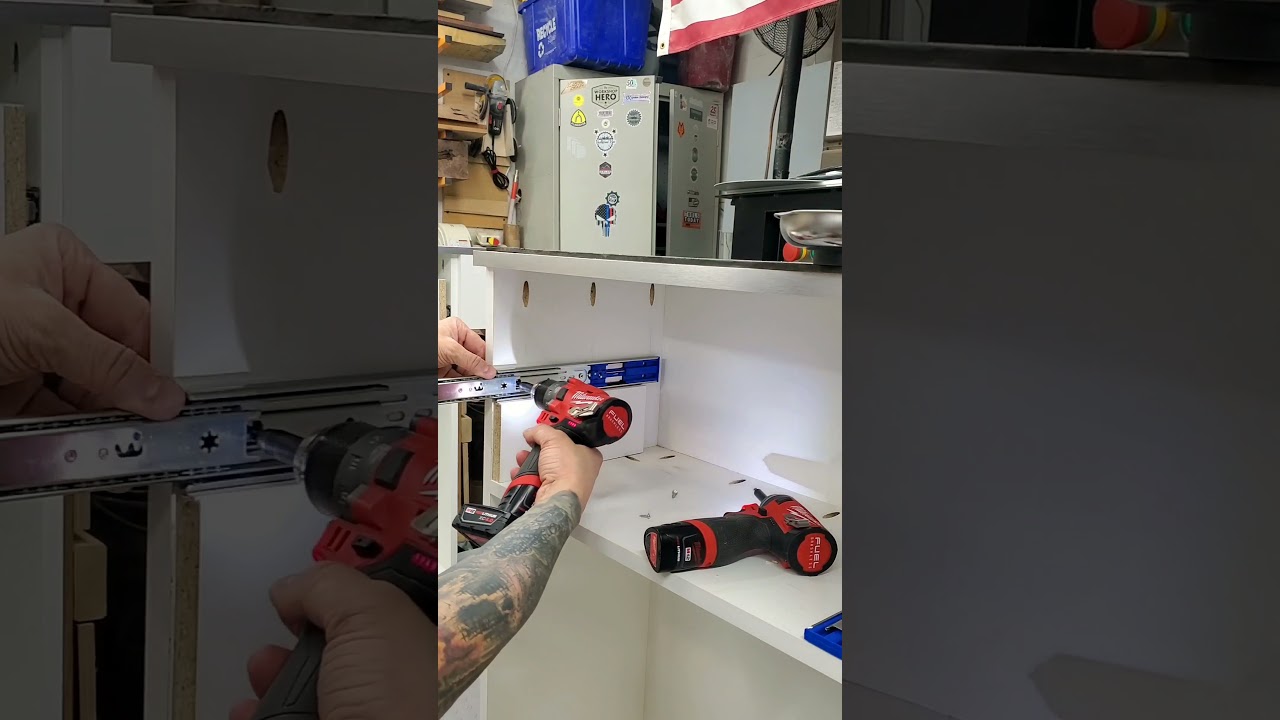 Installing Drawer Slides without a Jig Shorts YouTube