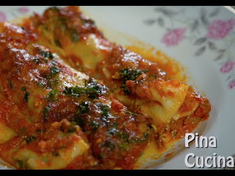 Video: Cannelloni Với Pho Mát Và Rau Bina
