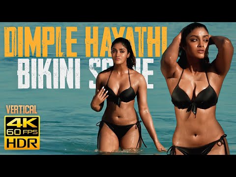 Actress Dimple Hayathi Bikini Scene | 4K 60fps | Starhub