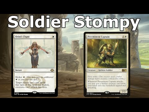 BRINGING BACK THE ORIM'S CHANT!  Soldier Stompy (Mono White Soldiers- Legacy MTG)