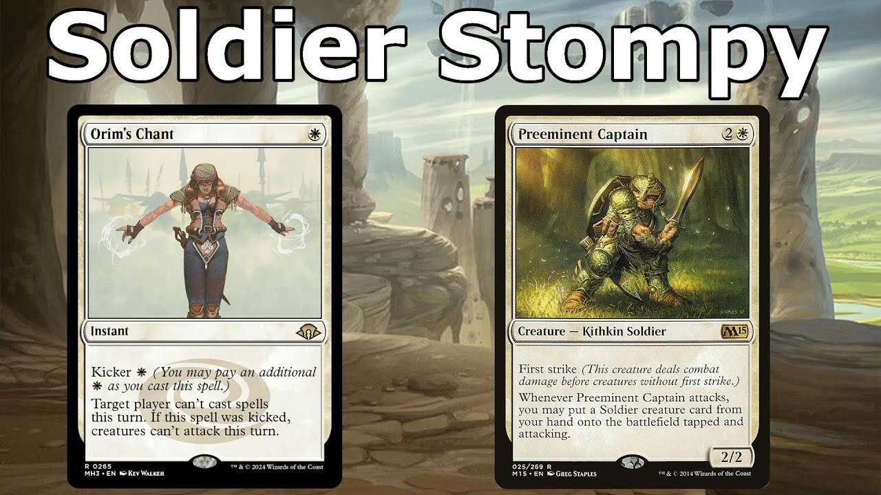 BRINGING BACK THE ORIM'S CHANT! Soldier Stompy (Mono White Soldiers- Legacy  MTG)
