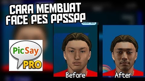 CARA MEMBUAT FACE PES PPSSPP | TUTORIAL PES PSP