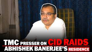 LIVE: TMC Press conference by Kunal Ghosh on CID Raids Abhishek Banerjee's residence | BJP
