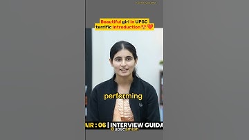 Beautiful girl in Interview😍|UPSC Interview..#shorts