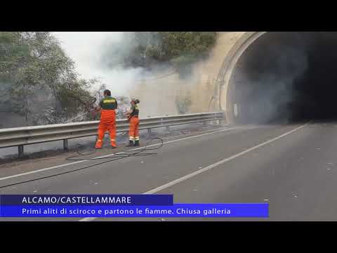 Alcamo/Castellammare, folate di scirocco. Incendi immediati