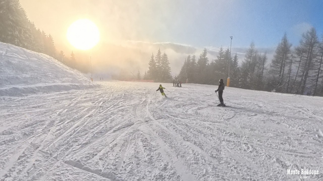 Skiing in Monte Bondone, Italy 02 2026